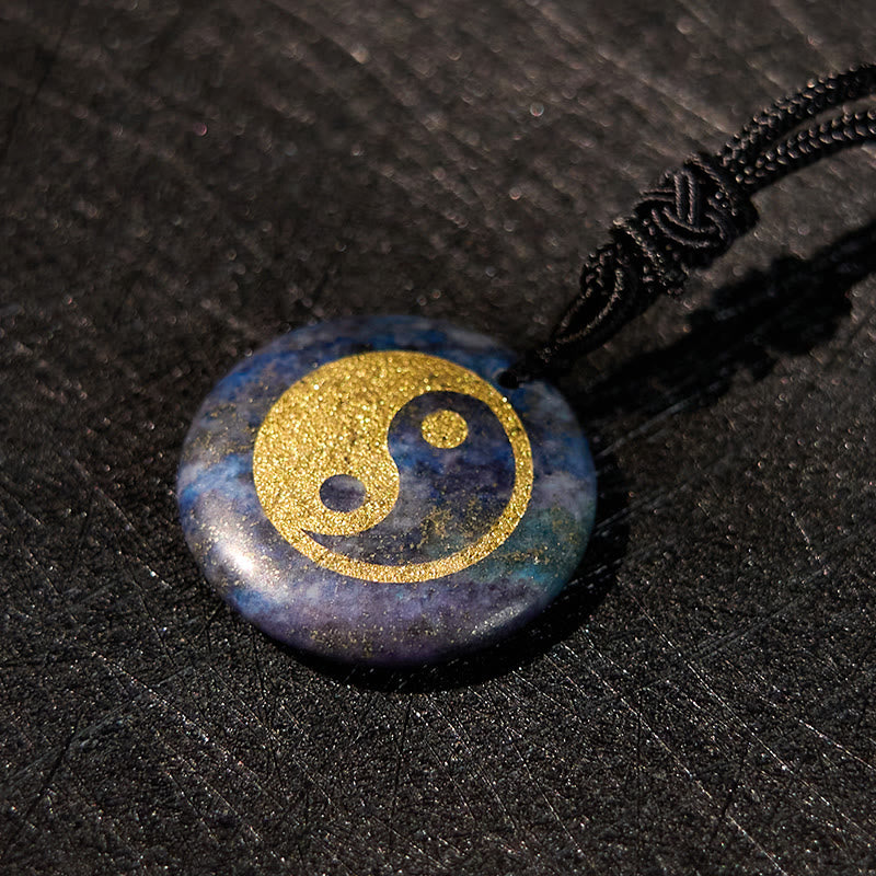 Buddha Stones Collar con colgante espiritual Yin Yang, amatista, ojo de tigre, aventurina verde y varios cristales - image 44