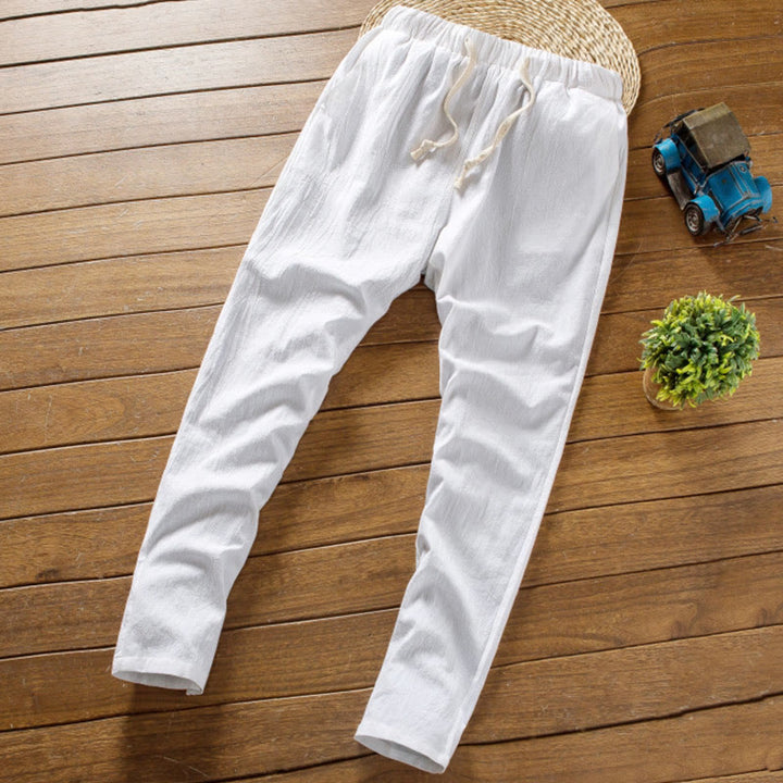 Conjunto de 2 camisetas y pantalones de manga corta con botones de algodón de color liso para hombre con Buddha Stones - image 7
