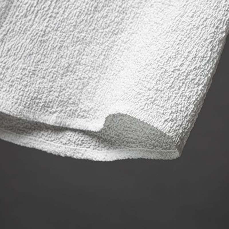 Buddha Stones 2 piezas conjunto de pantalones de camisa de media manga con botones de textura de color sólido para hombres - image 6