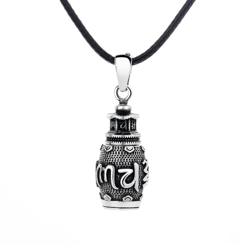 Collar con colgante de creatividad de cobre con Buddha Stones Om Mani Padme Hum - image 5