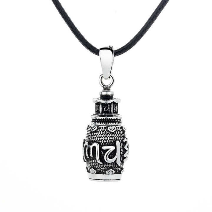 Collar con colgante de creatividad de cobre con Buddha Stones Om Mani Padme Hum - image 5