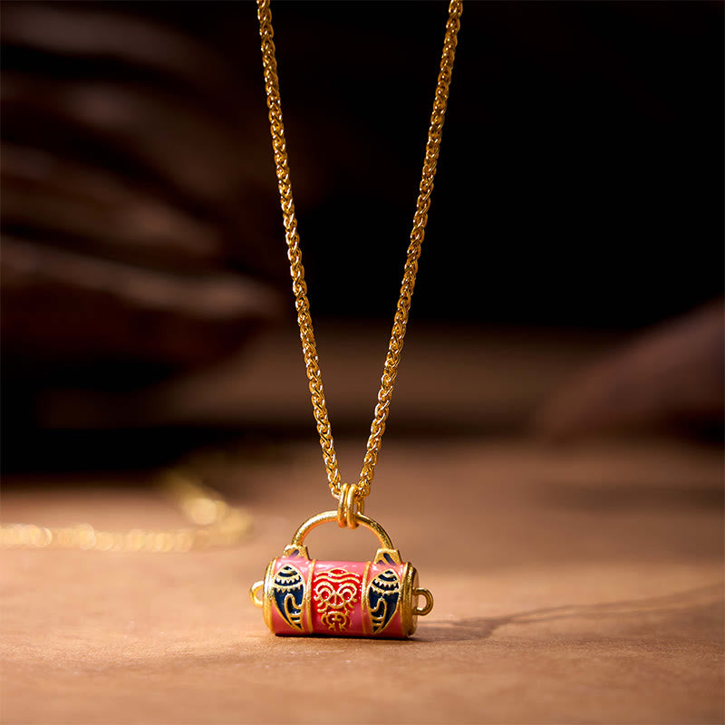 Colgante de collar con bendición de aleación de diosa de la riqueza, Buddha Stones Zakiram