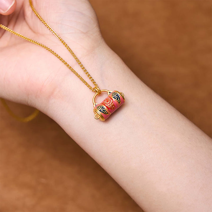 Colgante de collar con bendición de aleación de diosa de la riqueza, Buddha Stones Zakiram