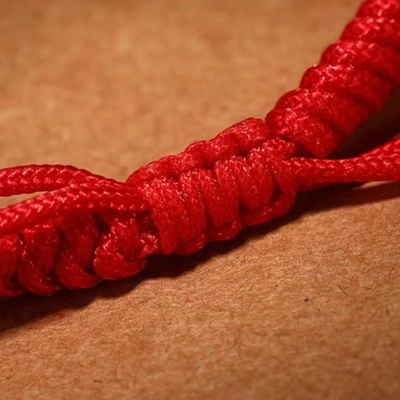 Pulsera de fe con nudo de King Kong Om Mani Padme Hum de plata de ley 925 con Buddha Stones - image 11