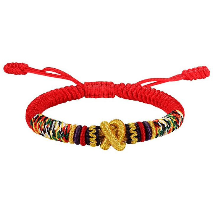 Pulsera de fe con nudo de King Kong Om Mani Padme Hum de plata de ley 925 con Buddha Stones