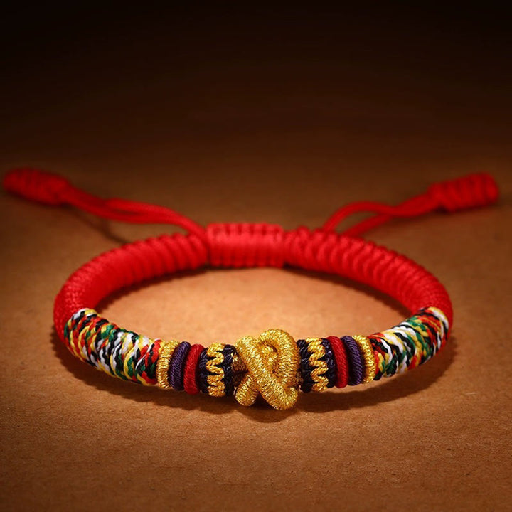 Pulsera de fe con nudo de King Kong Om Mani Padme Hum de plata de ley 925 con Buddha Stones