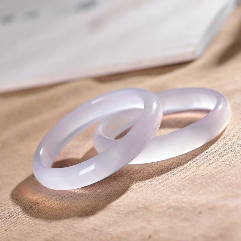 Pulsera de energía positiva de calcedonia natural con Buddha Stones - image 3