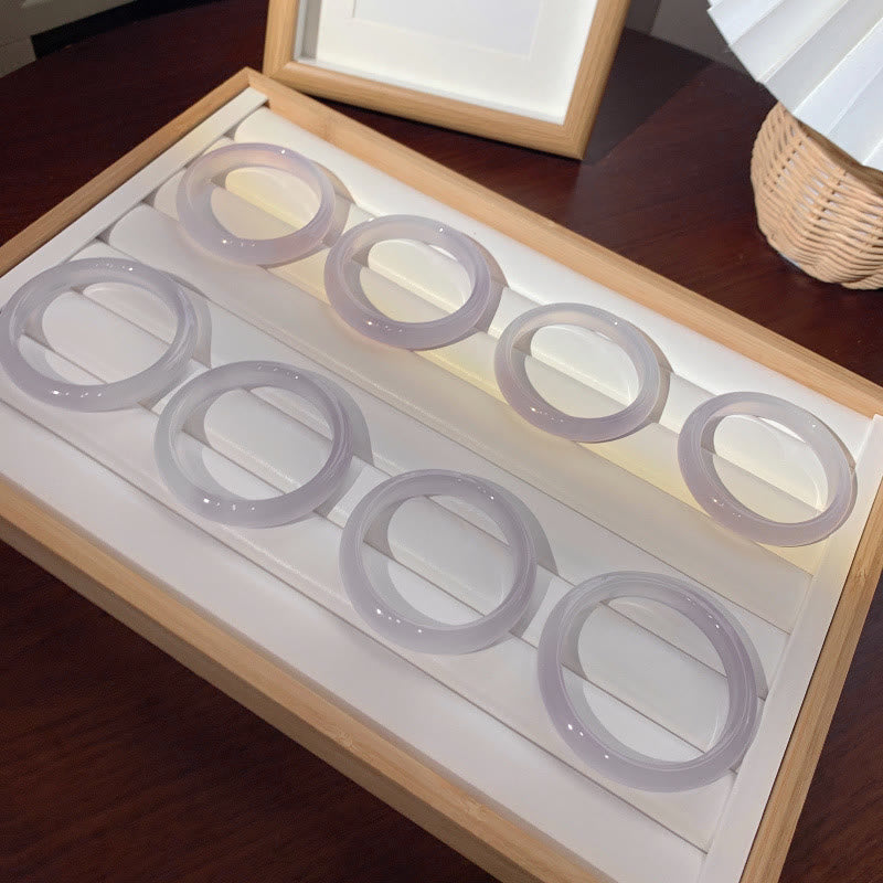 Pulsera de energía positiva de calcedonia natural con Buddha Stones - image 10