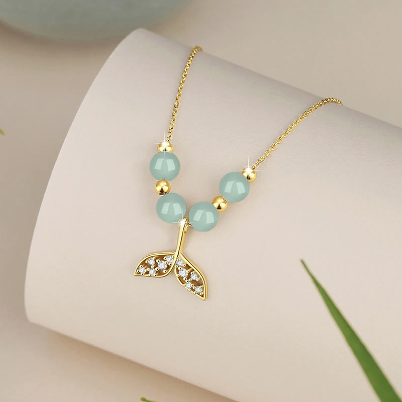 Colgante de collar de la suerte con cuentas de jade hetiano de plata de ley 925 con Buddha Stones
