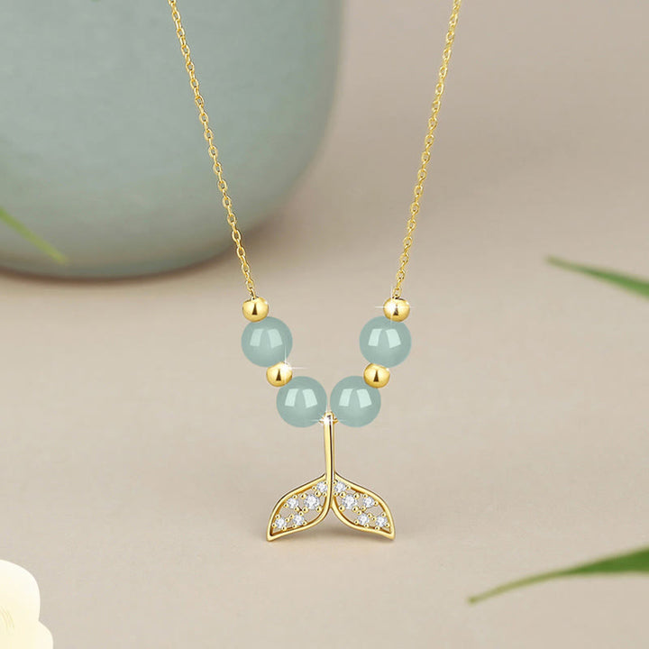 Colgante de collar de la suerte con cuentas de jade hetiano de plata de ley 925 con Buddha Stones - Jade hetiano - image 0