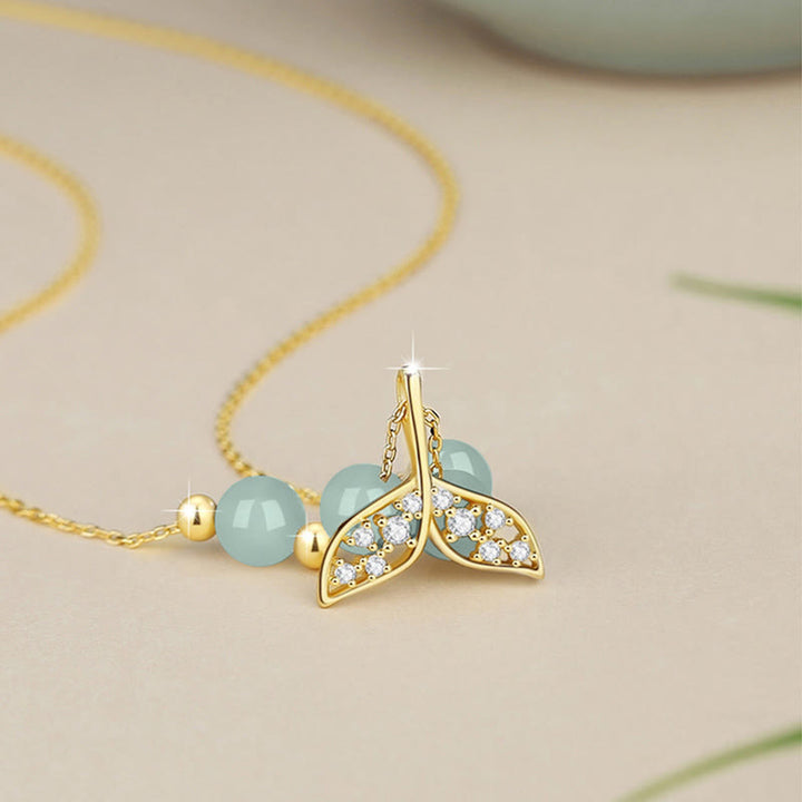 Colgante de collar de la suerte con cuentas de jade hetiano de plata de ley 925 con Buddha Stones - image 2