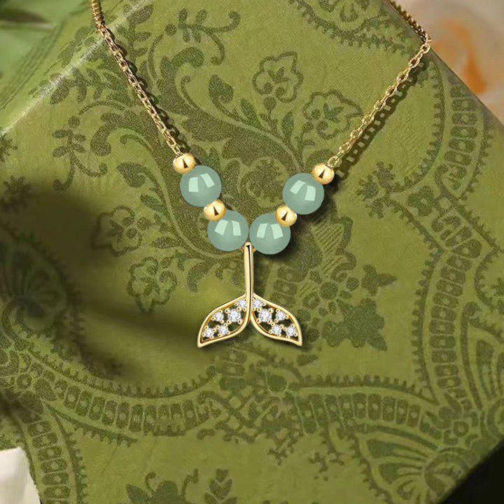 Colgante de collar de la suerte con cuentas de jade hetiano de plata de ley 925 con Buddha Stones - image 3