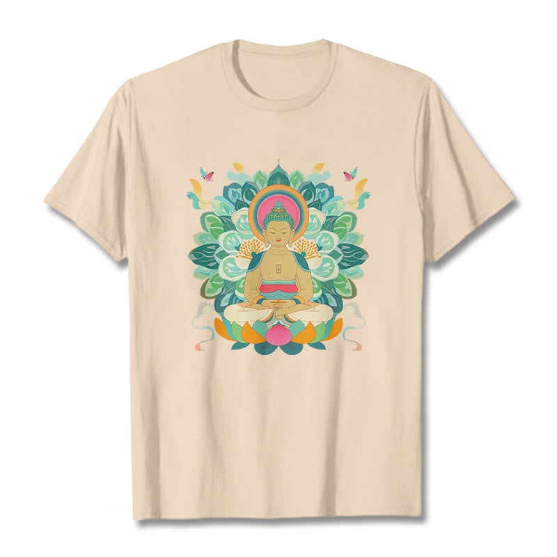 Camiseta de Loto Mariposa de Piedras de Buda Inspirada en Buda - Sopa de mariscos - 2XL - image 8