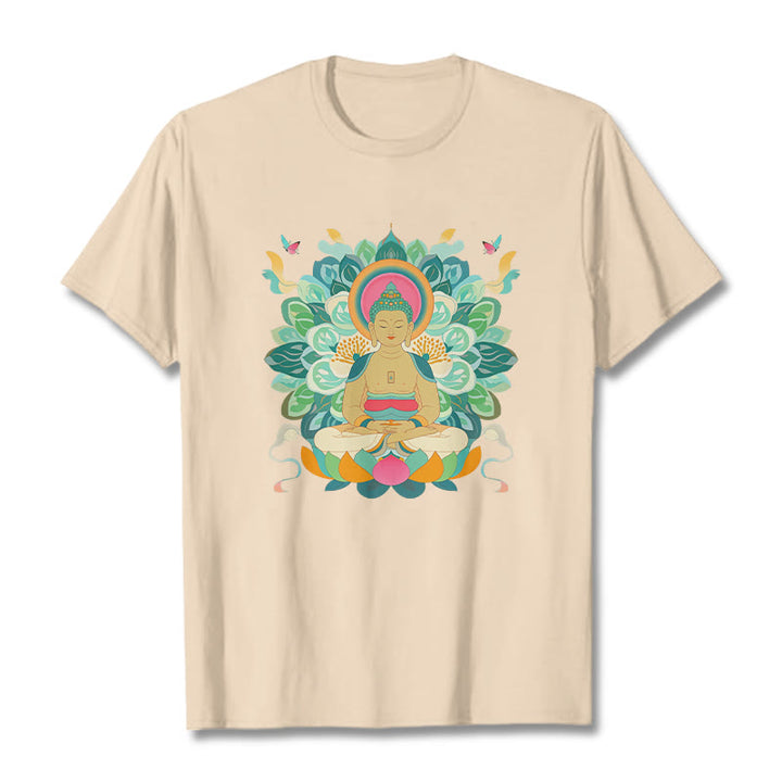 Camiseta de Loto Mariposa de Piedras de Buda Inspirada en Buda - Sopa de mariscos - 2XL - image 8