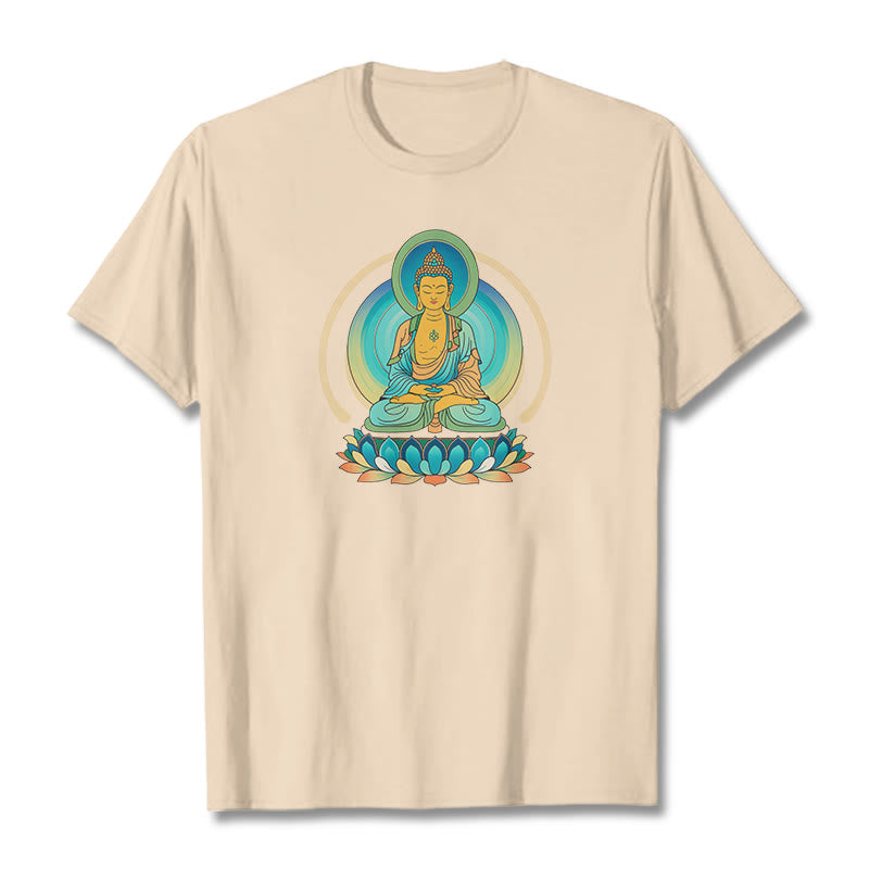 Camiseta de Buda con piedras de loto - Sopa de mariscos - 2XL - image 1