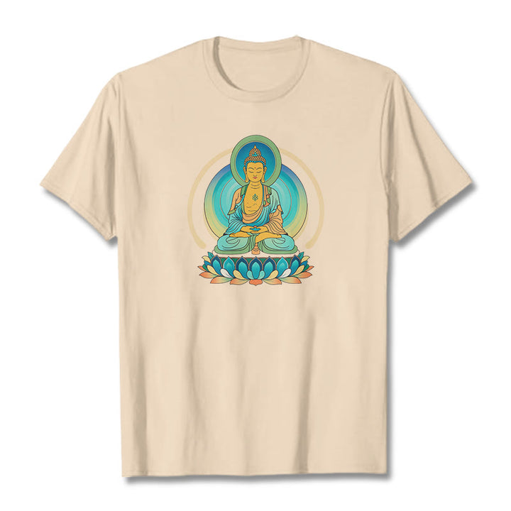 Camiseta de Buda con piedras de loto - Sopa de mariscos - 2XL - image 1