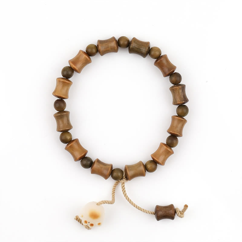 	 Piedras de Buda, Sándalo Verde, Semilla de Bodhi, Garra de Gato, Bambú, Pulsera de Paz - image 6