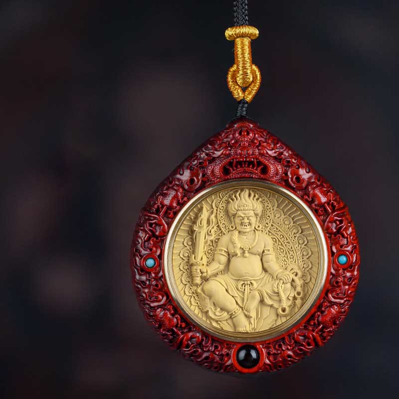 Buda Piedras Zodiaco Chino Buda Natal Pequeña Hoja de Sándalo Rojo Ébano Collar Colgante de Longevidad - Gallo-Acalanatha - Sándalo rojo de hoja pequeña - image 11