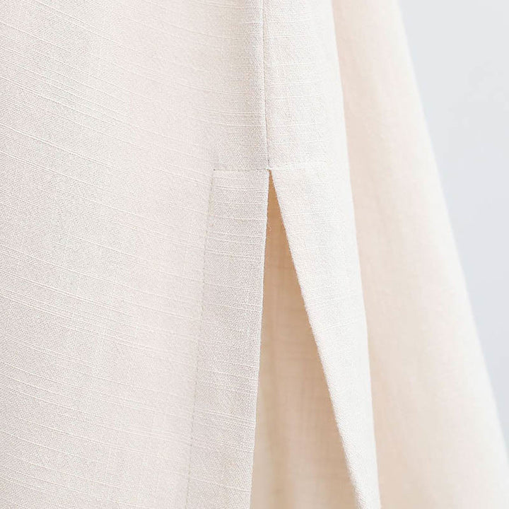 Buddha Stones 2 Piezas Camiseta de Manga Larga con Cuello en V de Hombre Pantalones Conjunto de Ropa de Meditación Zen Tai Chi de Algodón y Lino - image 20