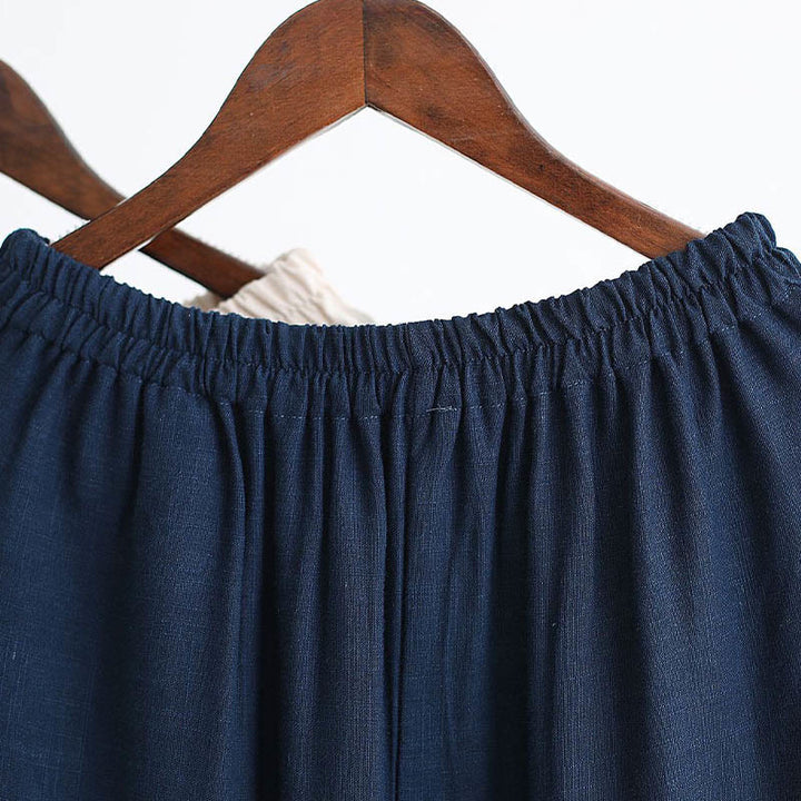 Buddha Stones 2 Piezas Camiseta de Manga Larga con Cuello en V de Hombre Pantalones Conjunto de Ropa de Meditación Zen Tai Chi de Algodón y Lino - image 41