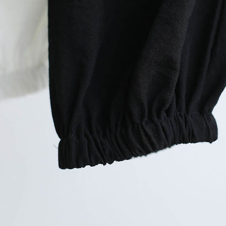 Buddha Stones 2 Piezas Camiseta de Manga Larga con Cuello en V de Hombre Pantalones Conjunto de Ropa de Meditación Zen Tai Chi de Algodón y Lino - image 30