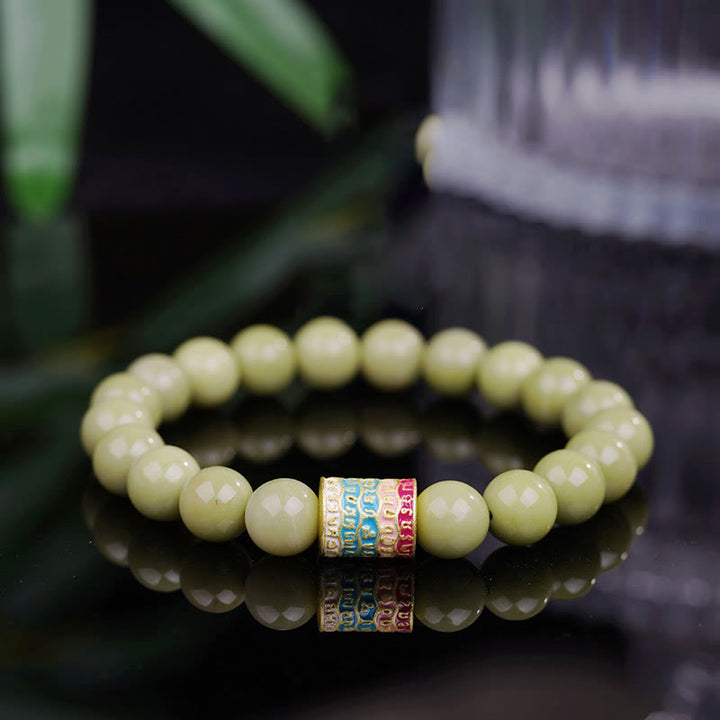 Pulsera de Ágata Natural Alashan con Piedras de Buda