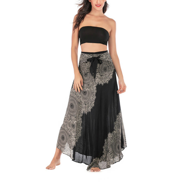 Buddha Stones Dos Estilos Vestir Boho Mandala Flor Falda Vestido Playa - image 18