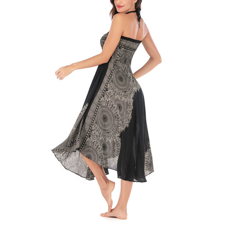 Buddha Stones Dos Estilos Vestir Boho Mandala Flor Falda Vestido Playa - image 20