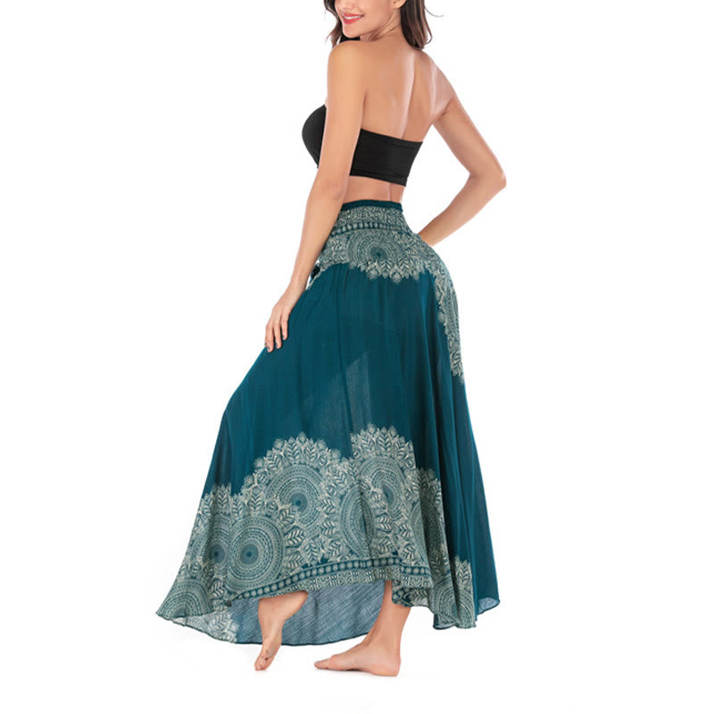 Buddha Stones Dos Estilos Vestir Boho Mandala Flor Falda Vestido Playa - image 7