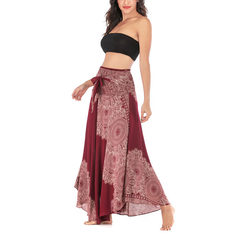 Buddha Stones Dos Estilos Vestir Boho Mandala Flor Falda Vestido Playa - image 24