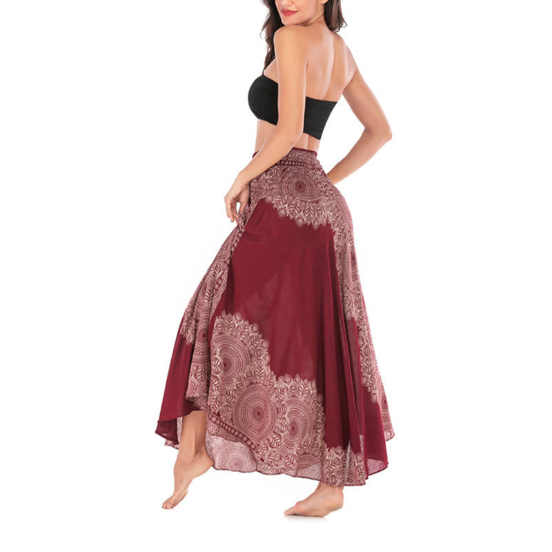 Buddha Stones Dos Estilos Vestir Boho Mandala Flor Falda Vestido Playa - image 26