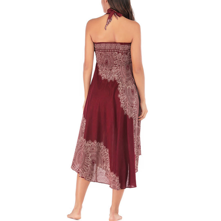 Buddha Stones Dos Estilos Vestir Boho Mandala Flor Falda Vestido Playa - image 29