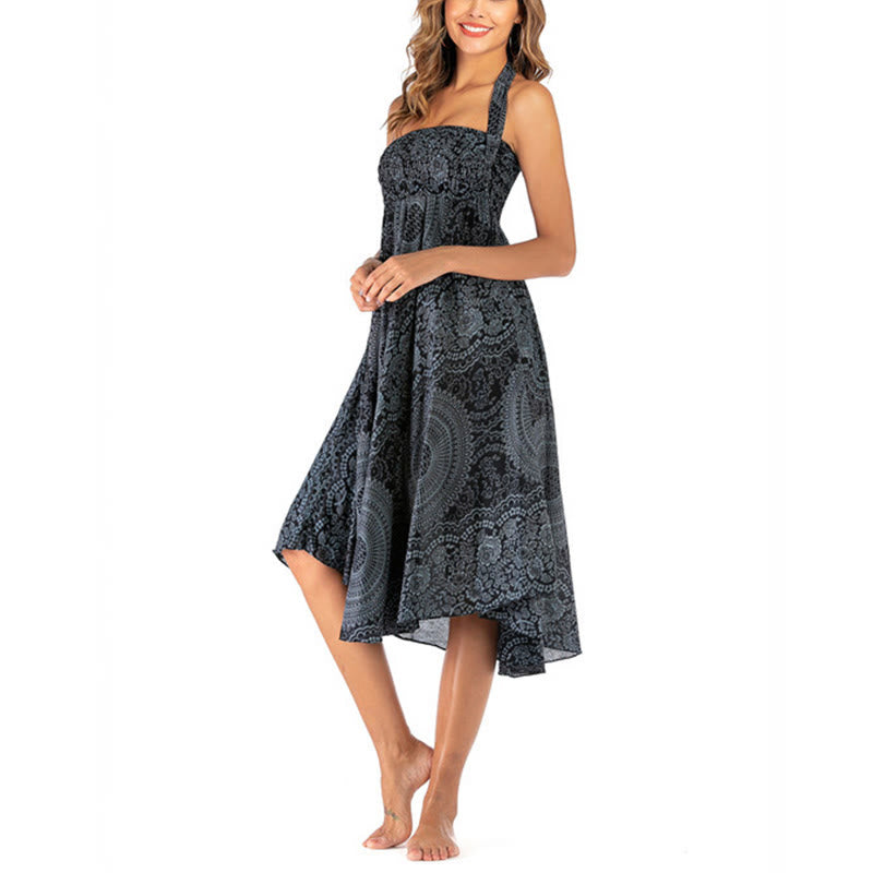 	 Buddha Stones Dos Estilos Usar Boho Rosa de los Vientos Falda Vestido - image 48