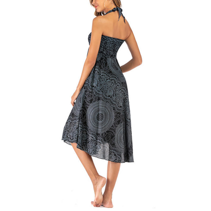 	 Buddha Stones Dos Estilos Usar Boho Rosa de los Vientos Falda Vestido - image 49