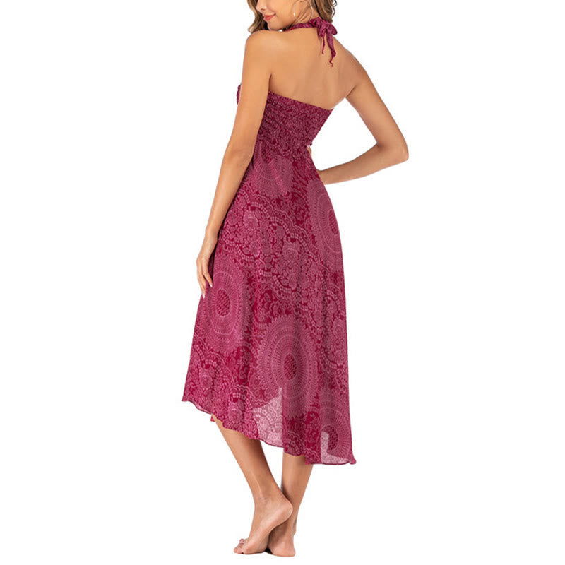 	 Buddha Stones Dos Estilos Usar Boho Rosa de los Vientos Falda Vestido - image 31