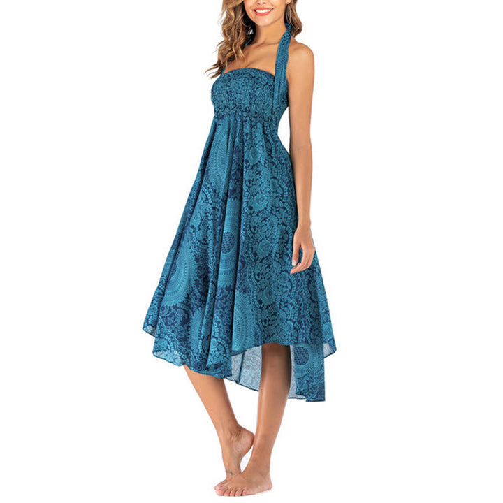 	 Buddha Stones Dos Estilos Usar Boho Rosa de los Vientos Falda Vestido - image 15