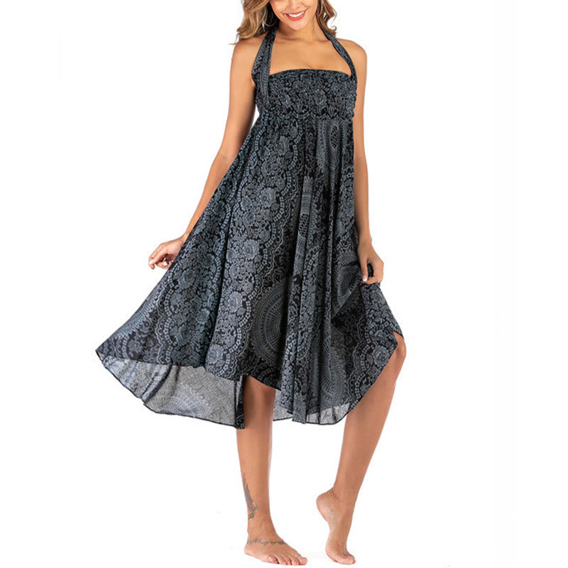 	 Buddha Stones Dos Estilos Usar Boho Rosa de los Vientos Falda Vestido - image 44