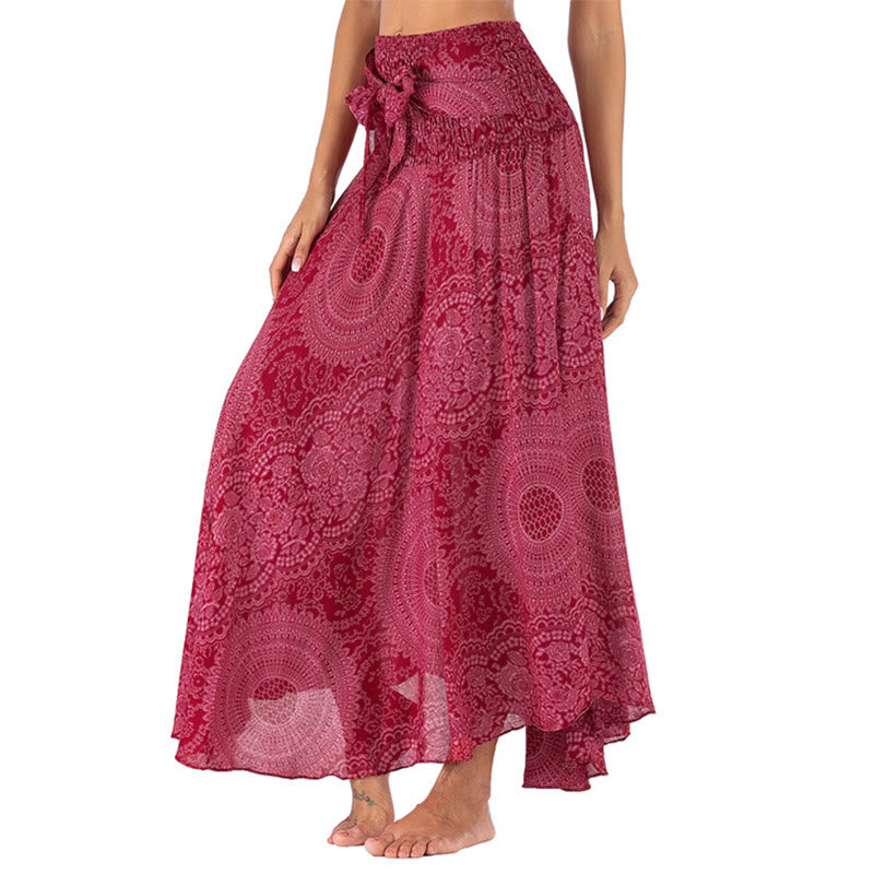 	 Buddha Stones Dos Estilos Usar Boho Rosa de los Vientos Falda Vestido - Violeta pálido rojo - US4-12, UK/AU8-16, EU36-44 (F) - image 21