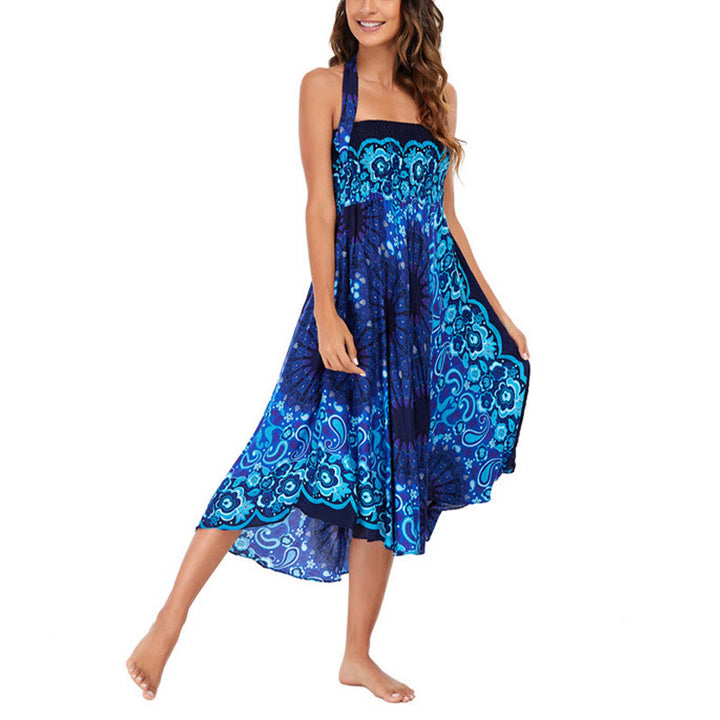 	 Buddha Stones Dos Estilos Vestido Con Mandala Flor Bohemia Gota De Agua Falda Con Cordones - image 33