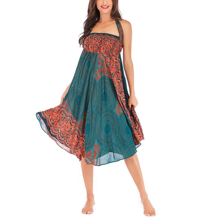 Buddha Stones Dos Estilos Usar Vestido de Encaje con Rosa de los Vientos Bohemia - image 2