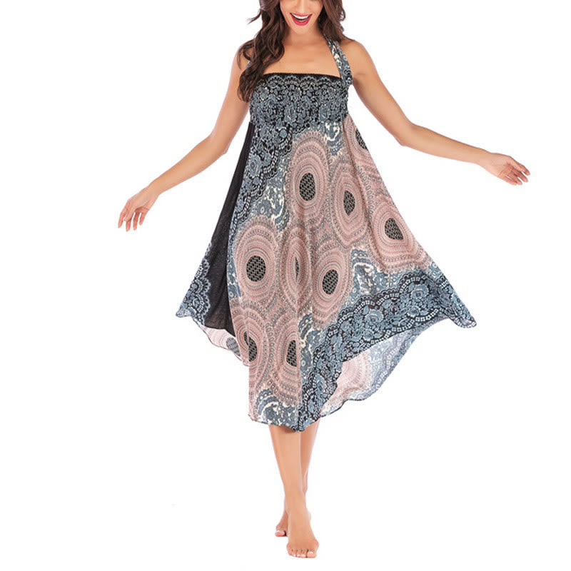 Buddha Stones Dos Estilos Usar Vestido de Encaje con Rosa de los Vientos Bohemia - image 33