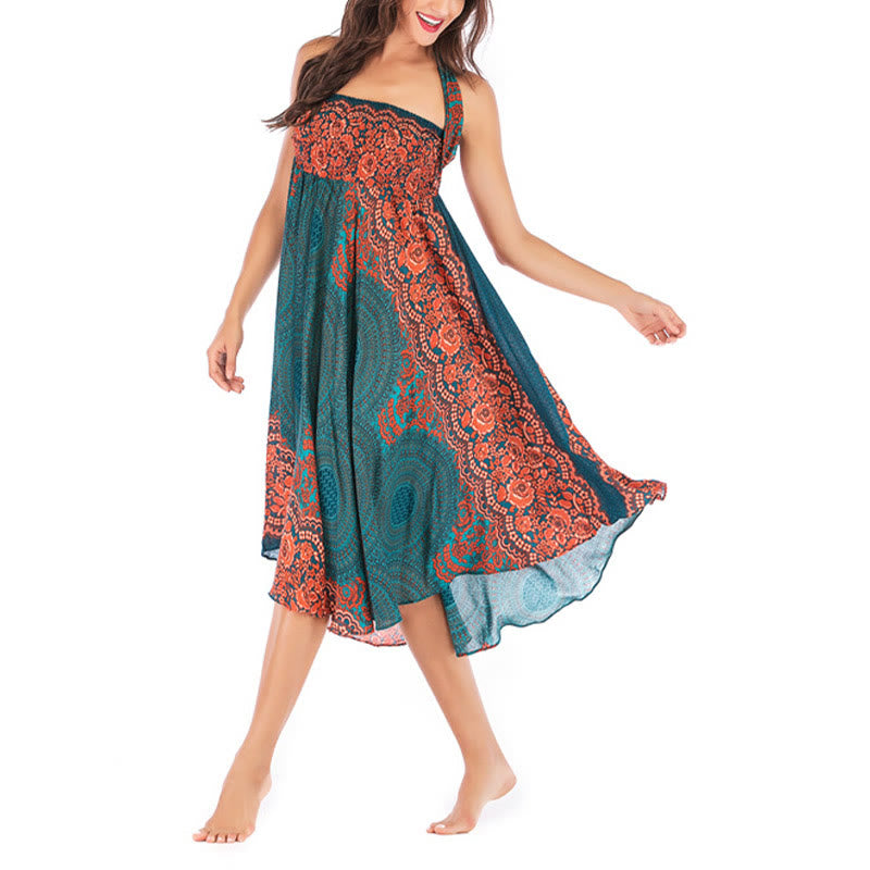 Buddha Stones Dos Estilos Usar Vestido de Encaje con Rosa de los Vientos Bohemia - image 8