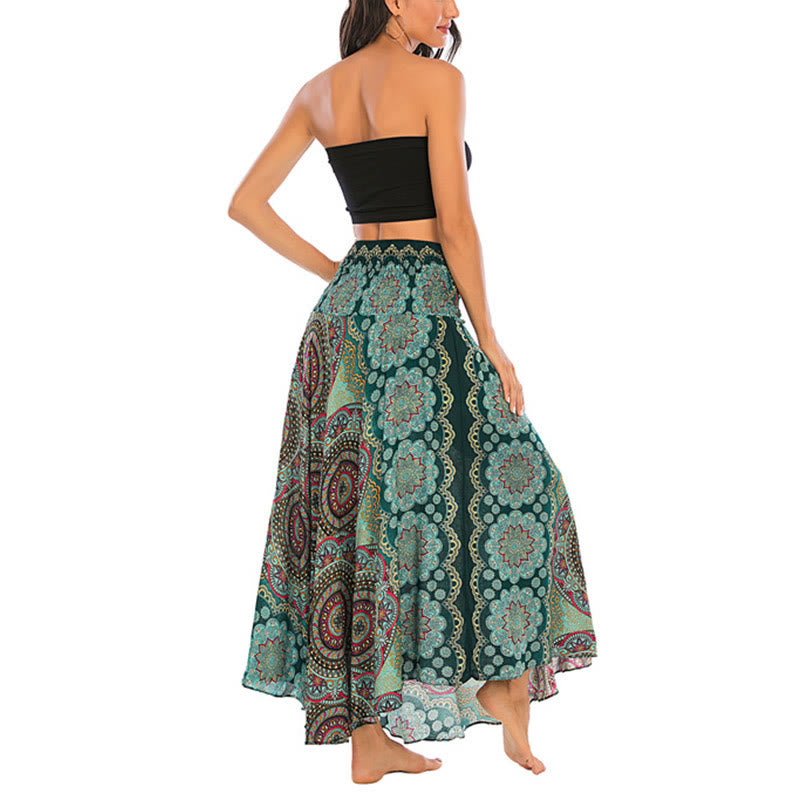 	 Vestido de encaje estilo bohemio con mandala flor y dos estilos de piedras de Buda - image 6