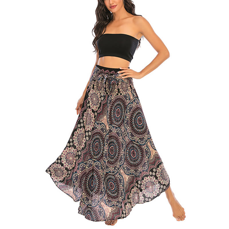 	 Vestido de encaje estilo bohemio con mandala flor y dos estilos de piedras de Buda - image 11