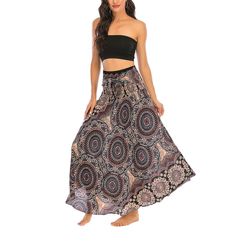 	 Vestido de encaje estilo bohemio con mandala flor y dos estilos de piedras de Buda - image 13