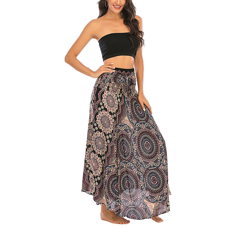 	 Vestido de encaje estilo bohemio con mandala flor y dos estilos de piedras de Buda - image 15