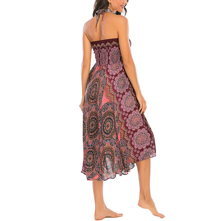 	 Vestido de encaje estilo bohemio con mandala flor y dos estilos de piedras de Buda - image 27