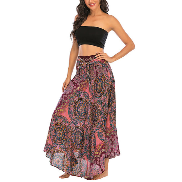 	 Vestido de encaje estilo bohemio con mandala flor y dos estilos de piedras de Buda - image 21