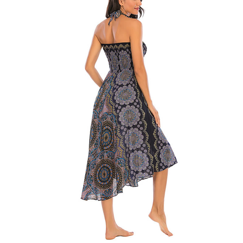 	 Vestido de encaje estilo bohemio con mandala flor y dos estilos de piedras de Buda - image 35