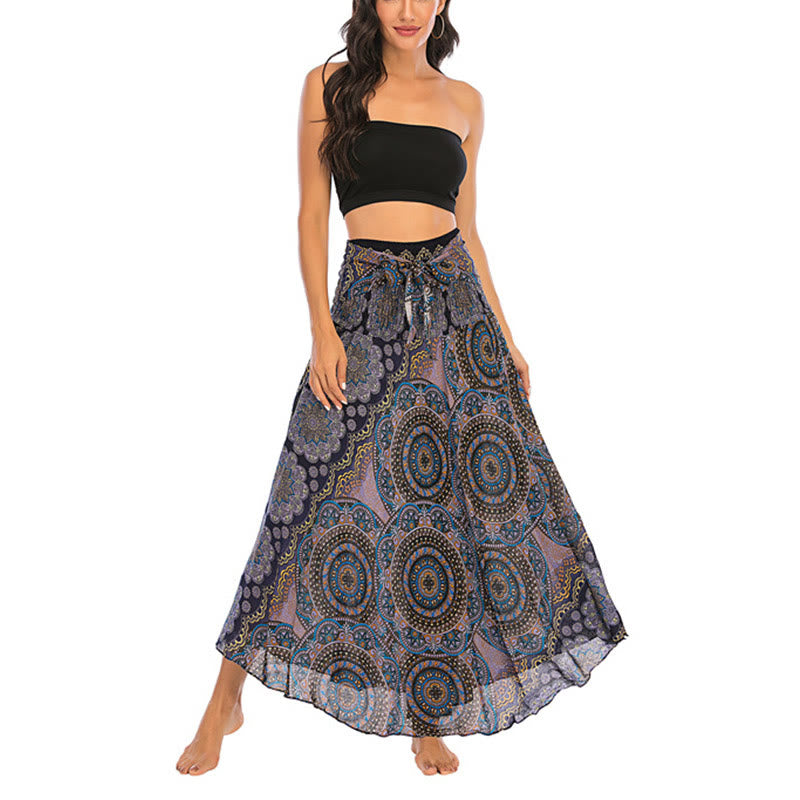 	 Vestido de encaje estilo bohemio con mandala flor y dos estilos de piedras de Buda - image 29